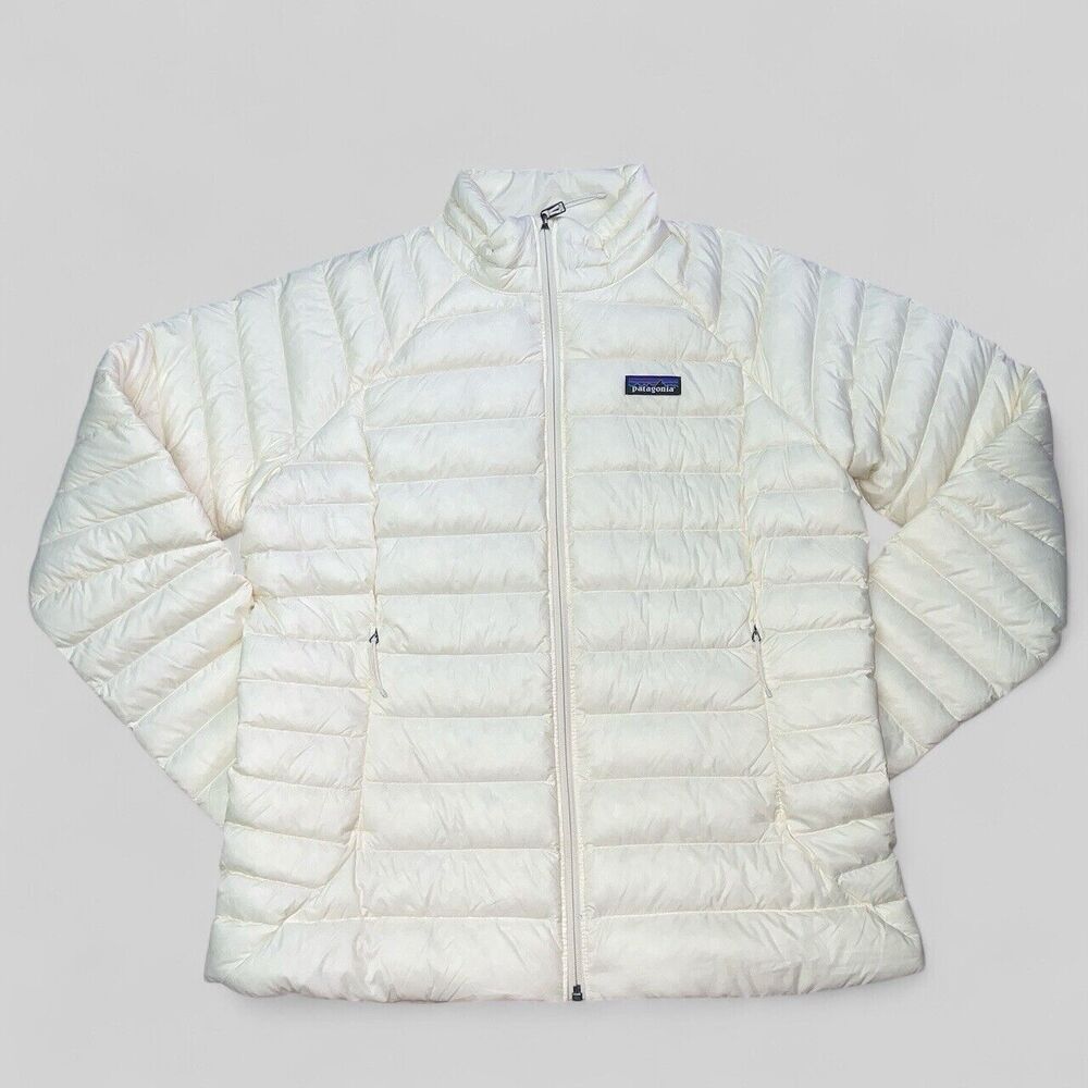 PATAGONIA Women's Down Sweater Jacket-Wool White Size Large